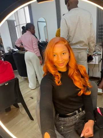 Body wave synthetic full frontal wig